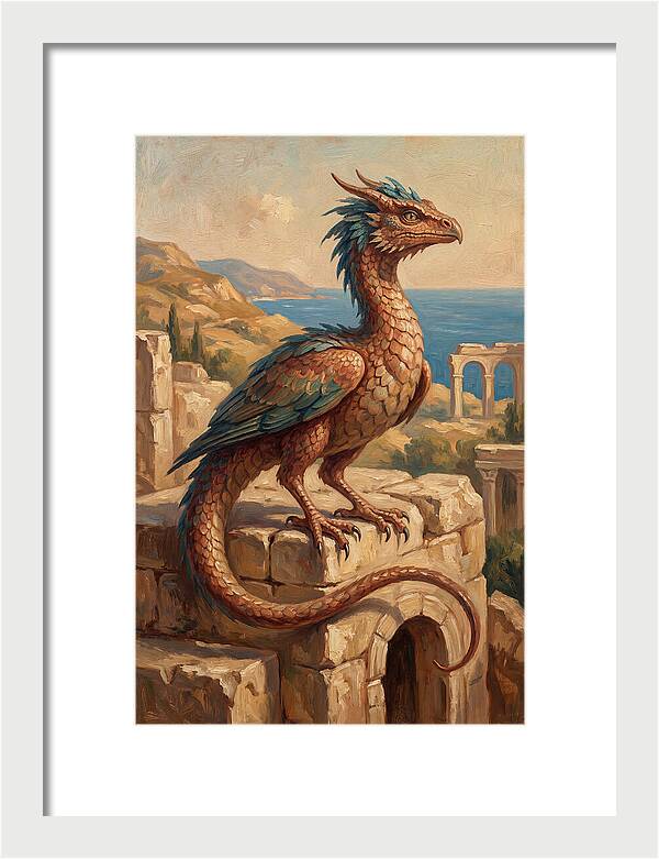 Basilisk Overlooking The Mediterranean