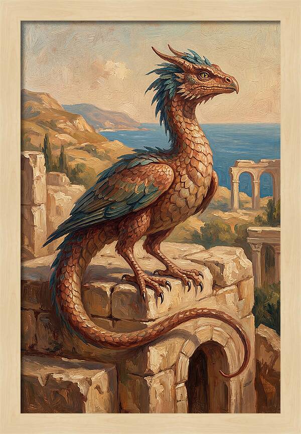 Basilisk Overlooking The Mediterranean