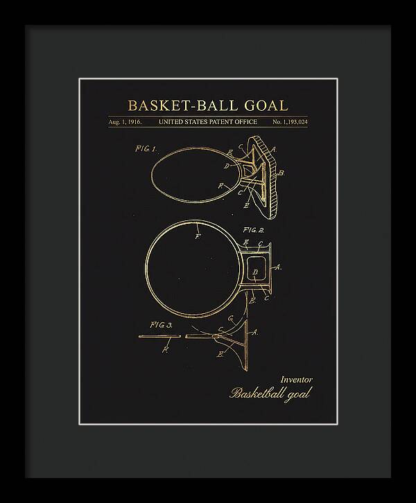 Basket Ball Goal Gold Patent Us1193024