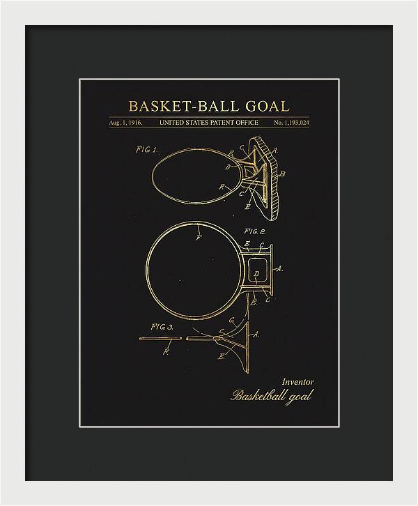 Basket Ball Goal Gold Patent Us1193024