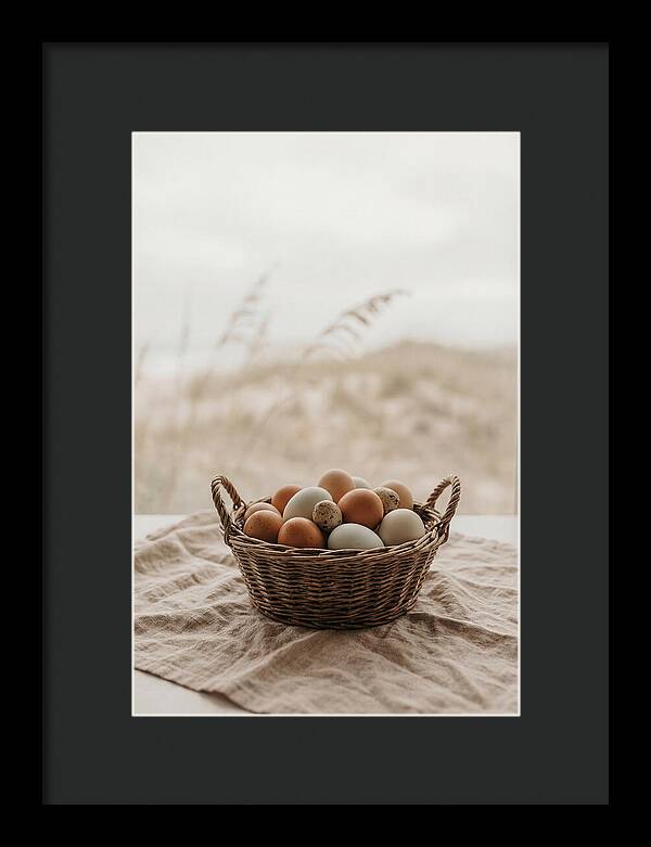 Basket Of Fresh Farm Eggs