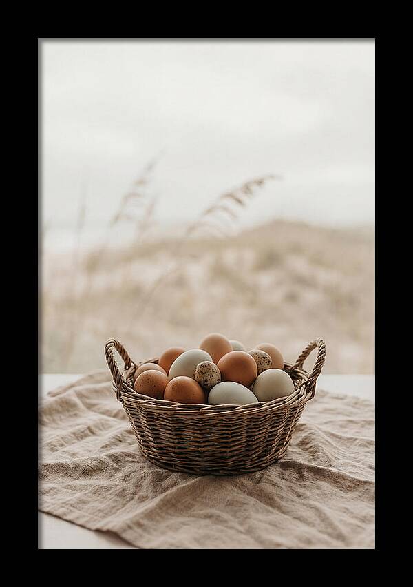 Basket Of Fresh Farm Eggs