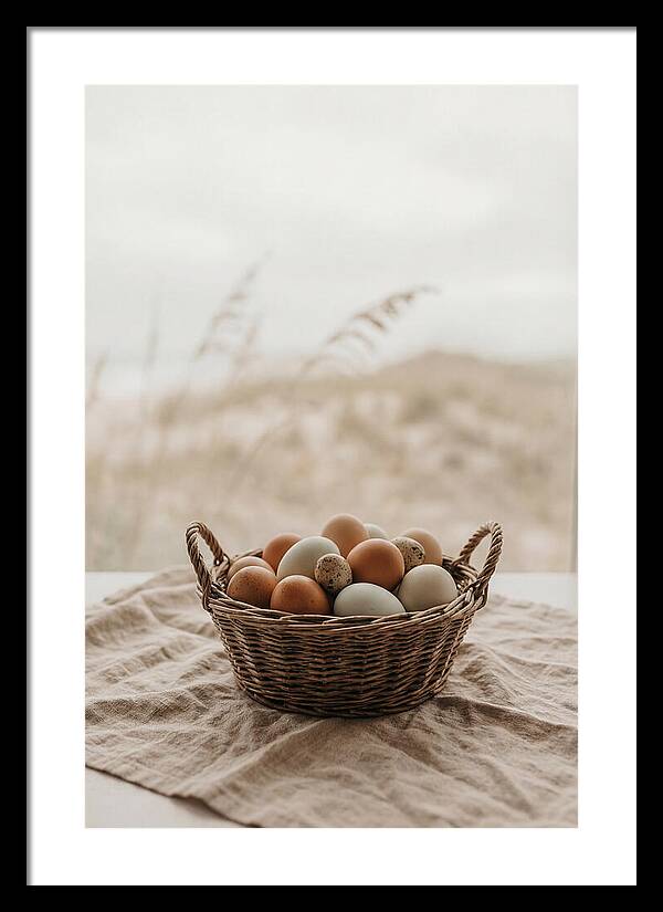 Basket Of Fresh Farm Eggs