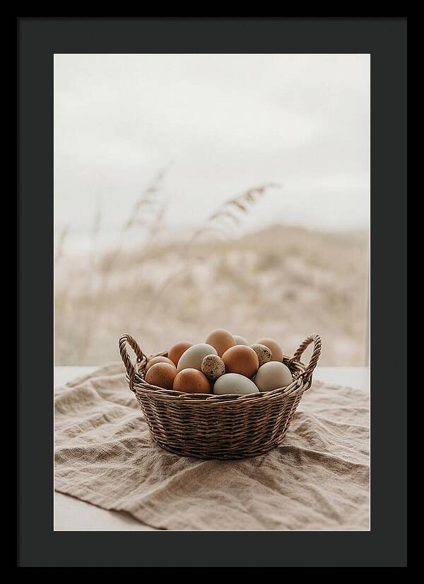 Basket Of Fresh Farm Eggs