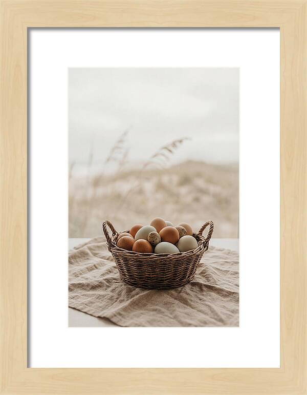 Basket Of Fresh Farm Eggs