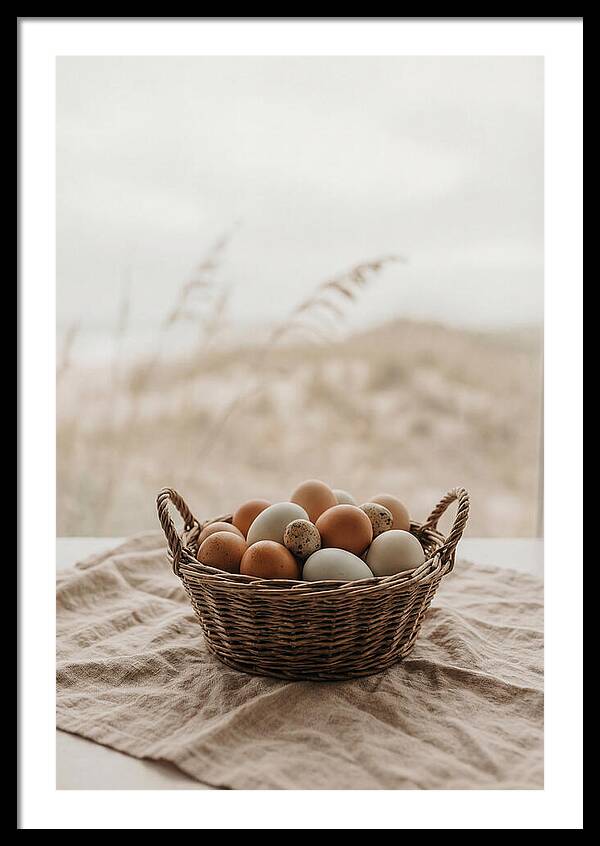 Basket Of Fresh Farm Eggs