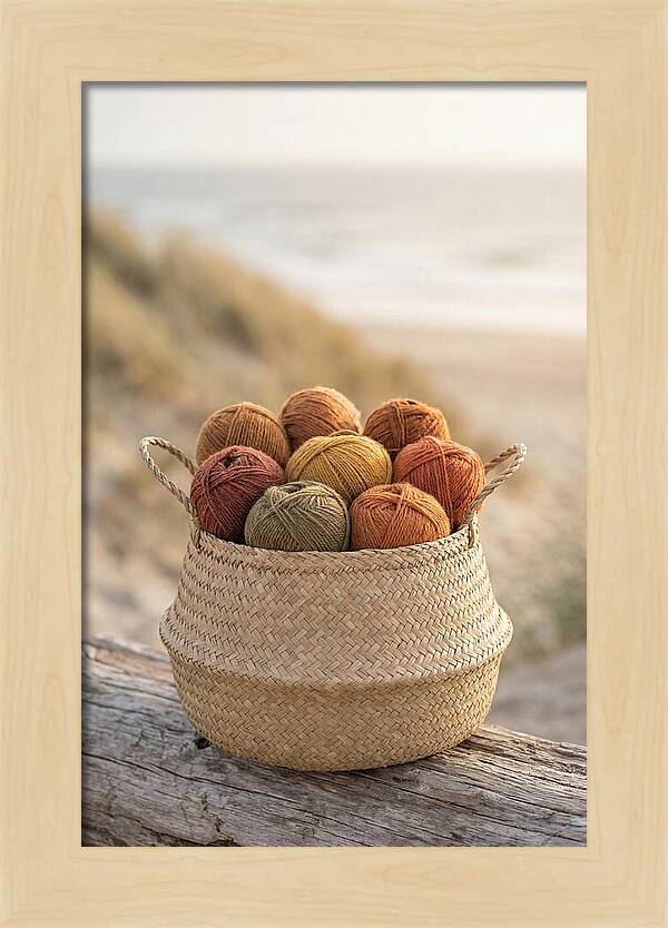 Basket Of Yarn Balls
