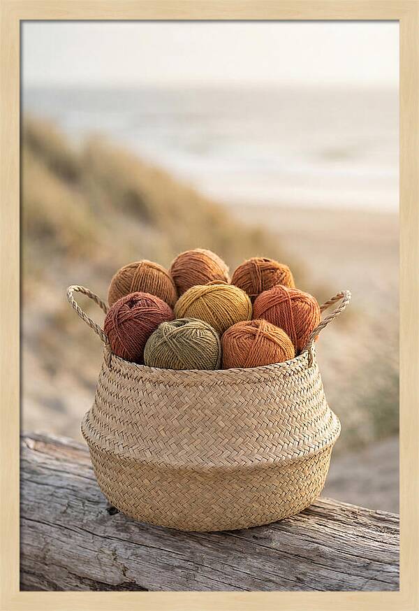Basket Of Yarn Balls