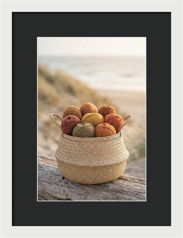 Basket Of Yarn Balls