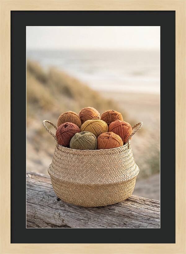 Basket Of Yarn Balls