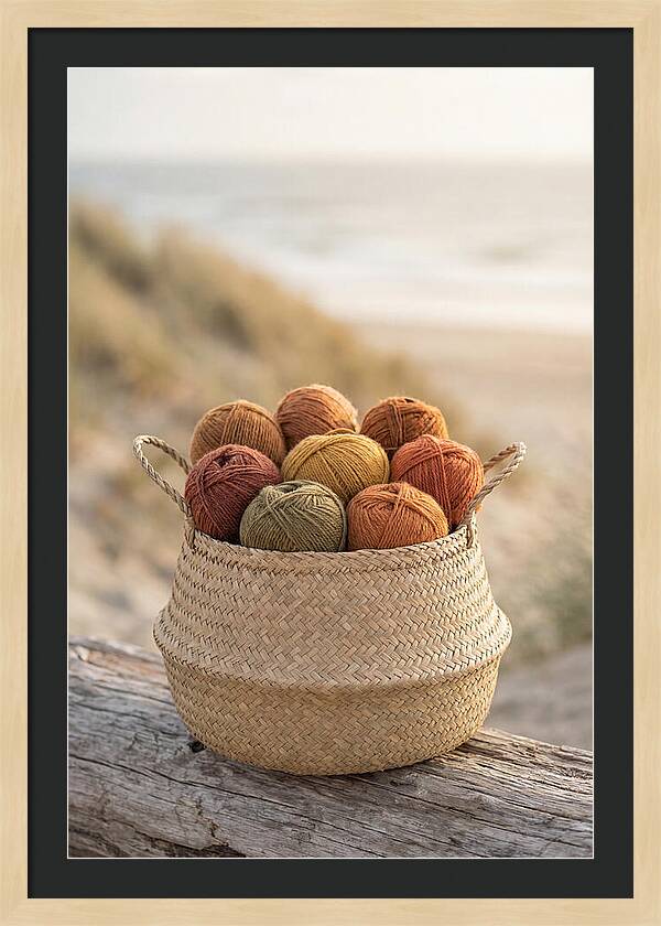 Basket Of Yarn Balls