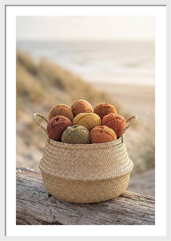 Basket Of Yarn Balls