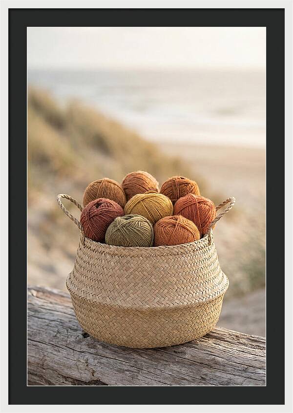 Basket Of Yarn Balls