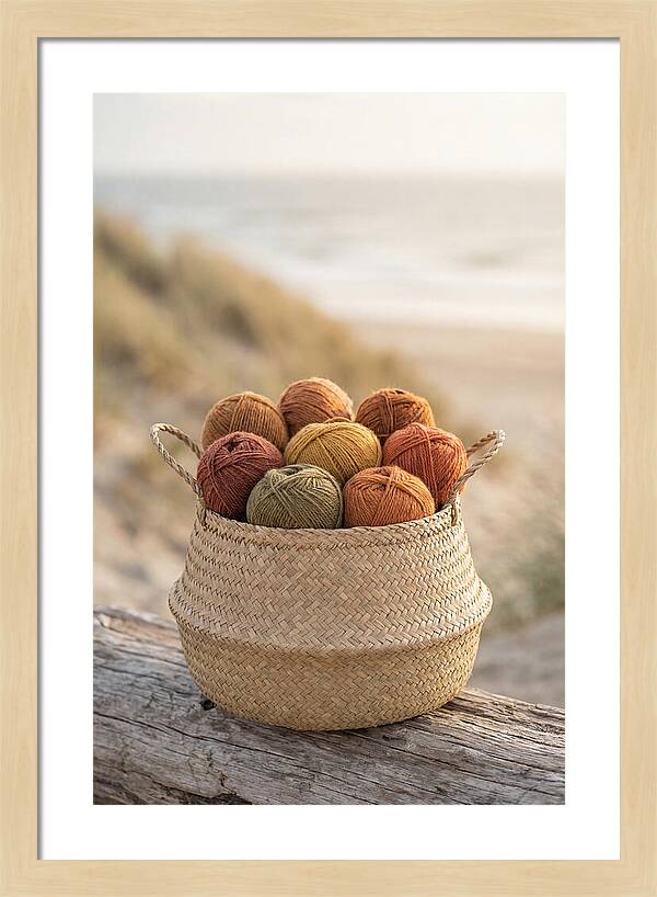 Basket Of Yarn Balls
