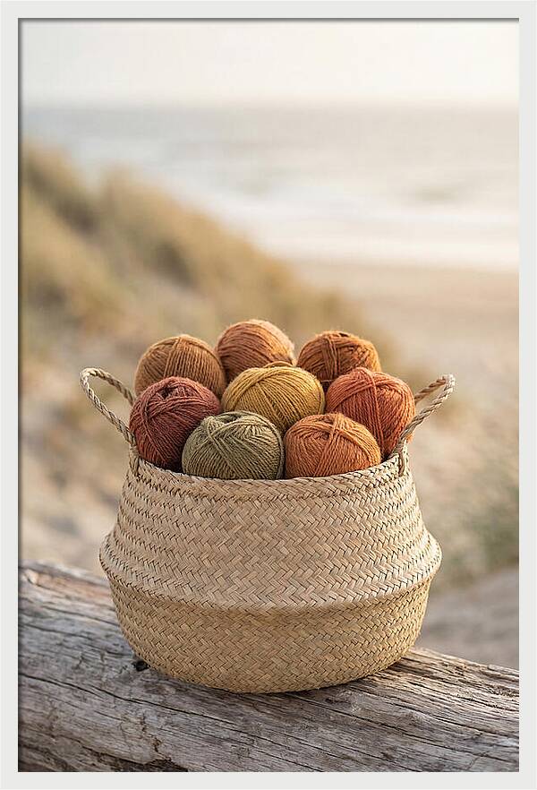 Basket Of Yarn Balls