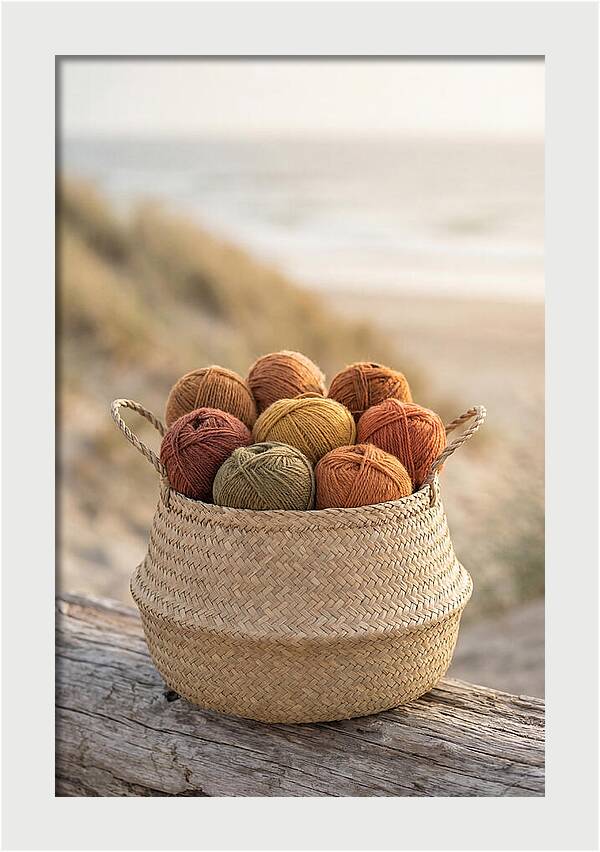 Basket Of Yarn Balls