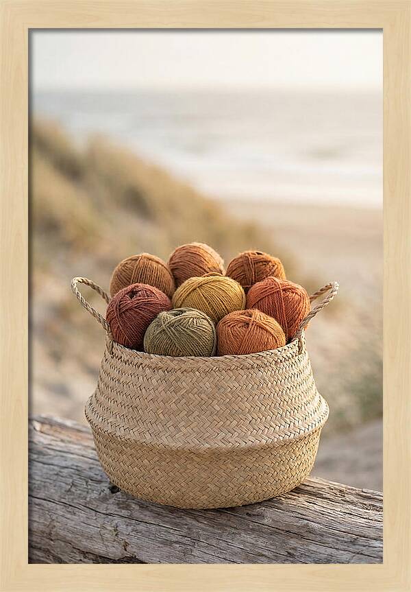Basket Of Yarn Balls