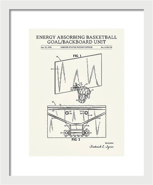 Basketball Backboard And Goal Minimalist Patent Us4194734