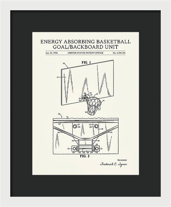 Basketball Backboard And Goal Minimalist Patent Us4194734