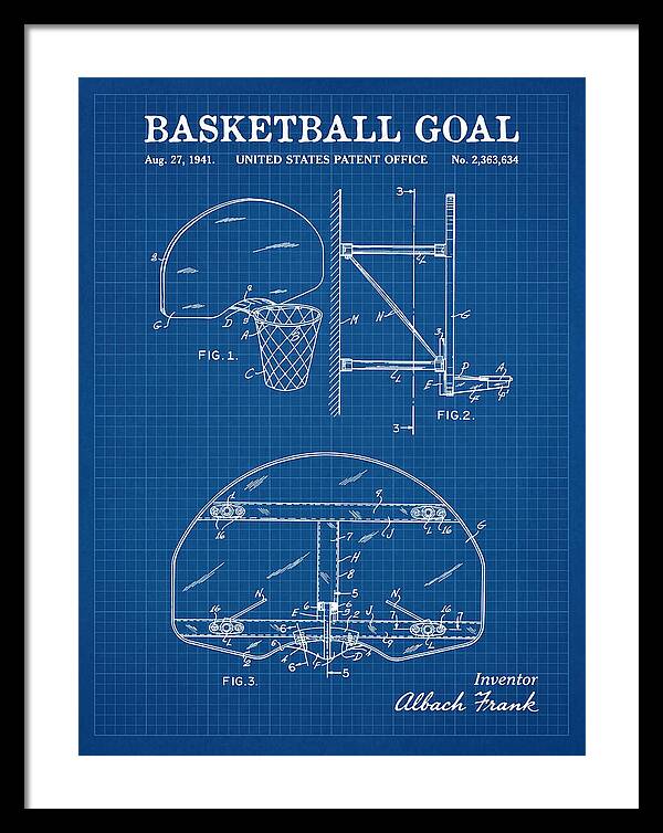 Basketball Goal Blueprint Patent Us2363634