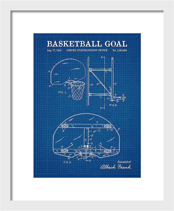 Basketball Goal Blueprint Patent Us2363634