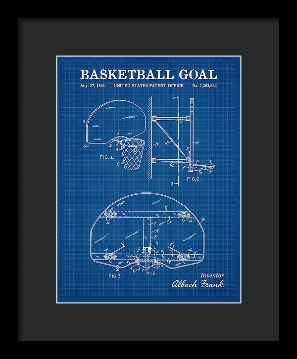 Basketball Goal Blueprint Patent Us2363634