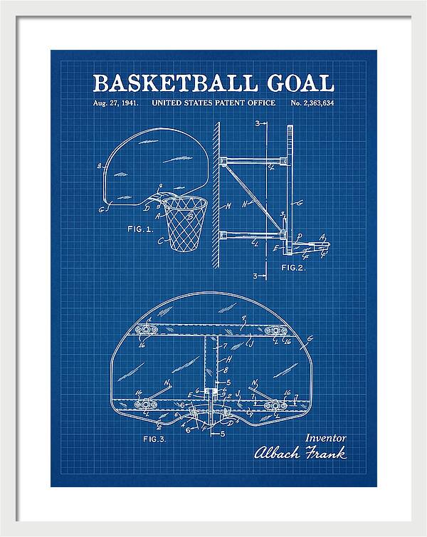 Basketball Goal Blueprint Patent Us2363634