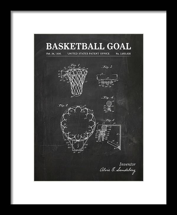 Basketball Goal Chalkboard Patent Us2053635