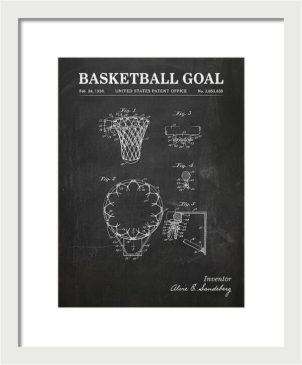 Basketball Goal Chalkboard Patent Us2053635