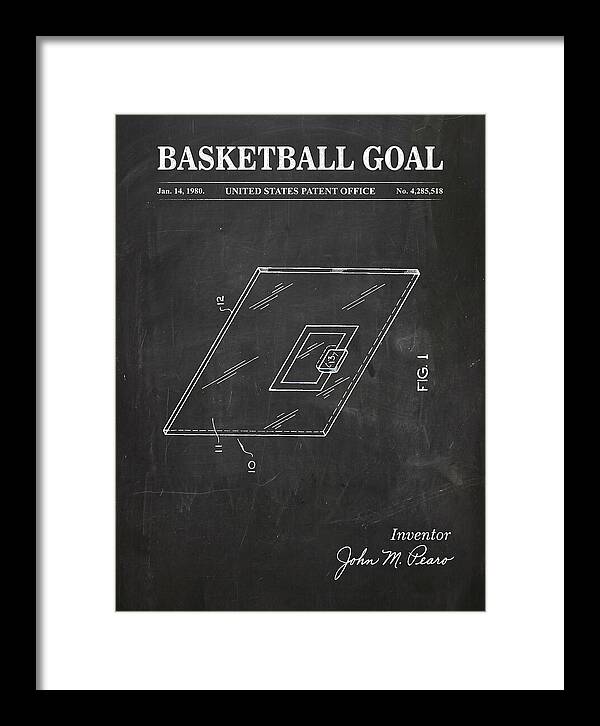 Basketball Goal Chalkboard Patent Us4285518