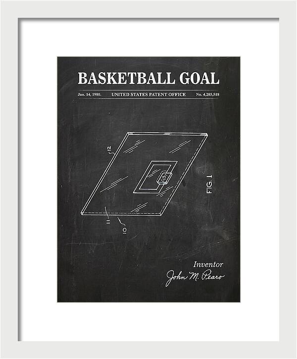 Basketball Goal Chalkboard Patent Us4285518
