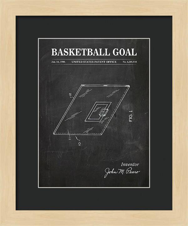 Basketball Goal Chalkboard Patent Us4285518