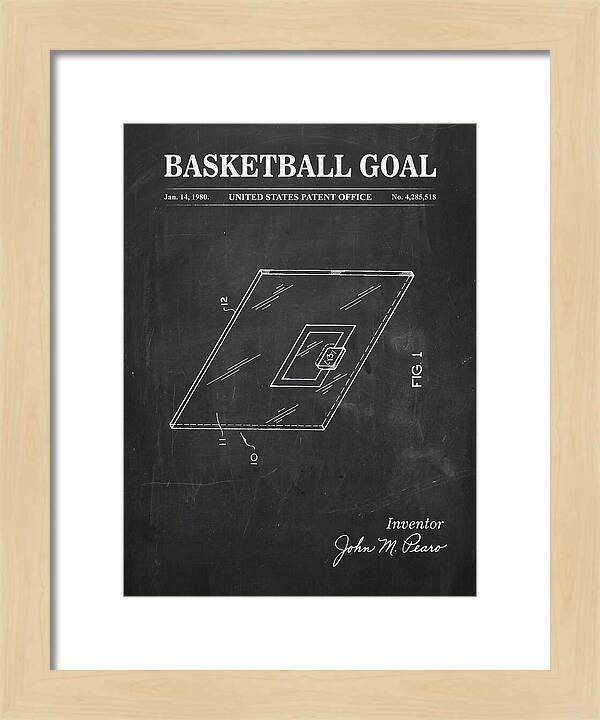 Basketball Goal Chalkboard Patent Us4285518