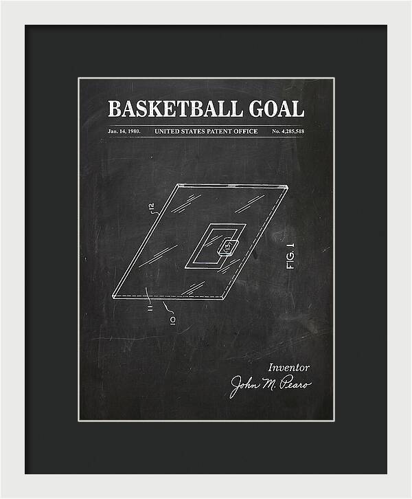Basketball Goal Chalkboard Patent Us4285518