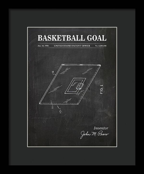 Basketball Goal Chalkboard Patent Us4285518