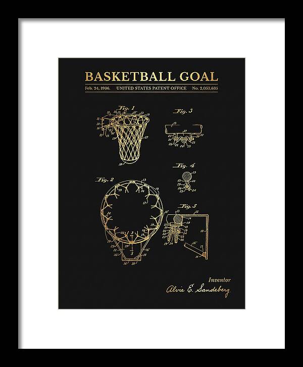 Basketball Goal Gold Patent Us2053635