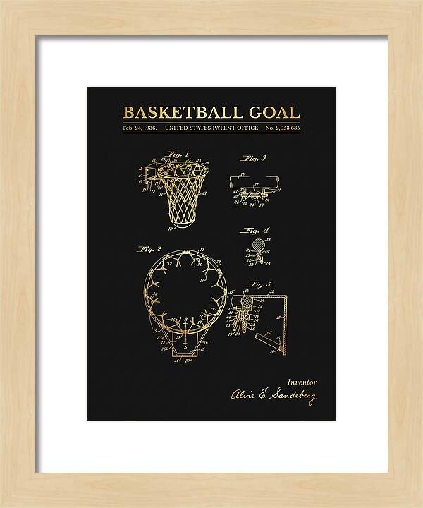 Basketball Goal Gold Patent Us2053635