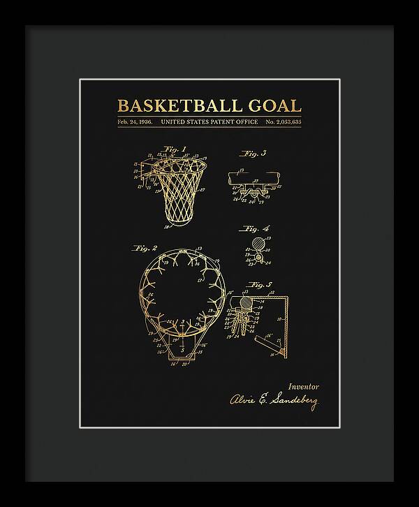 Basketball Goal Gold Patent Us2053635