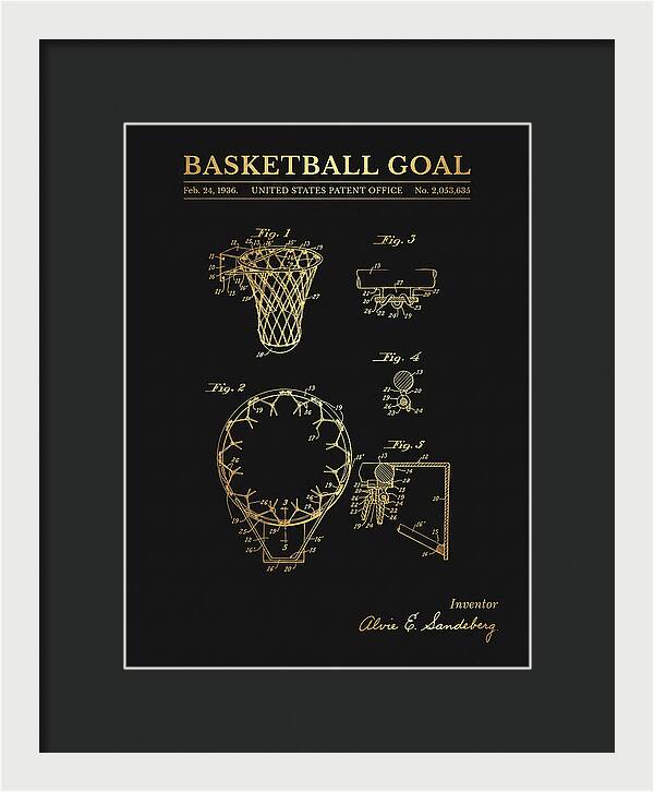 Basketball Goal Gold Patent Us2053635