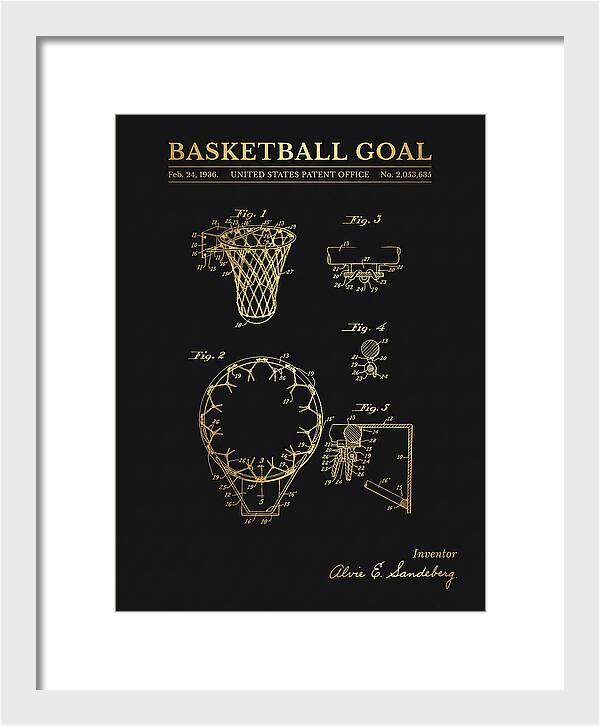 Basketball Goal Gold Patent Us2053635