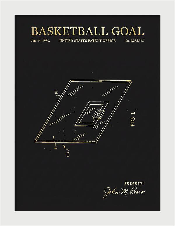 Basketball Goal Gold Patent Us4285518