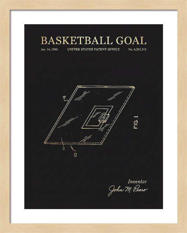 Basketball Goal Gold Patent Us4285518