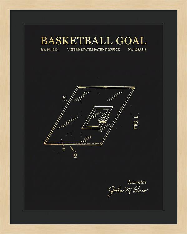 Basketball Goal Gold Patent Us4285518