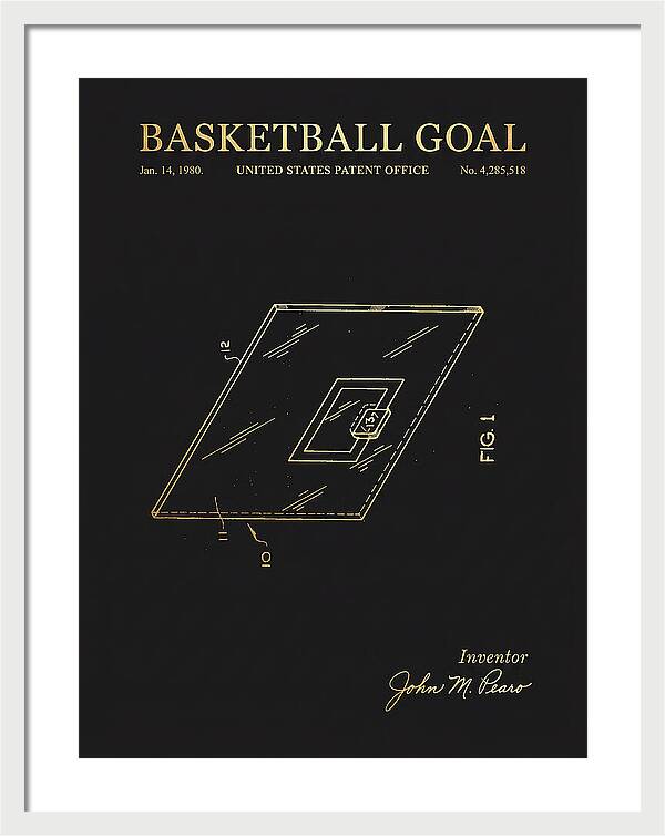 Basketball Goal Gold Patent Us4285518
