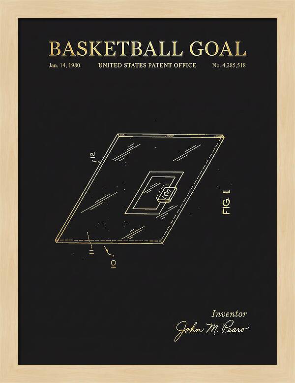 Basketball Goal Gold Patent Us4285518