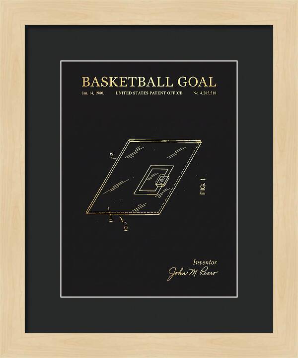 Basketball Goal Gold Patent Us4285518