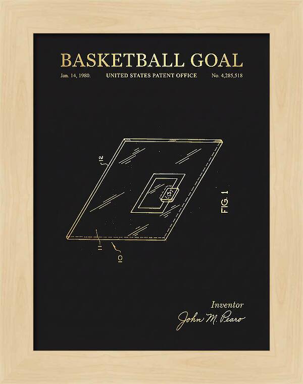 Basketball Goal Gold Patent Us4285518