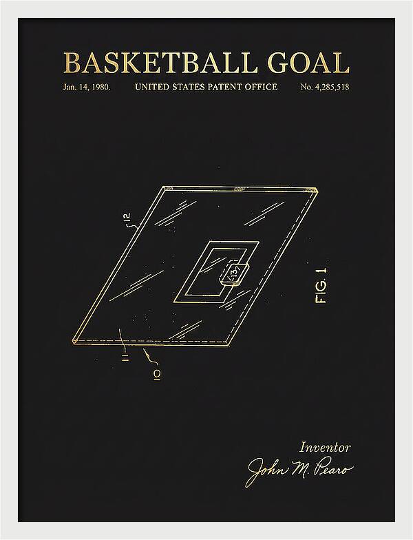 Basketball Goal Gold Patent Us4285518