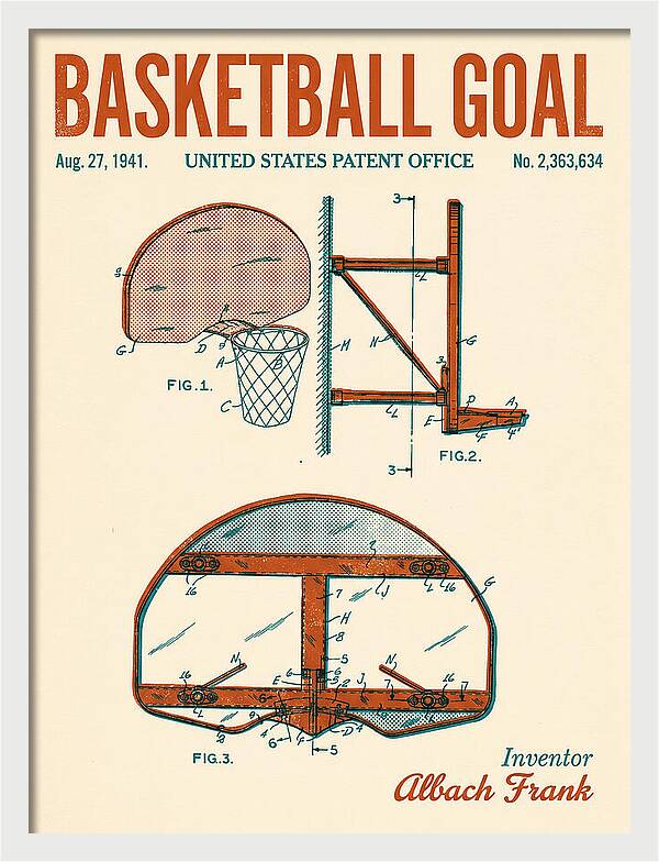 Basketball Goal Retro Patent Us2363634
