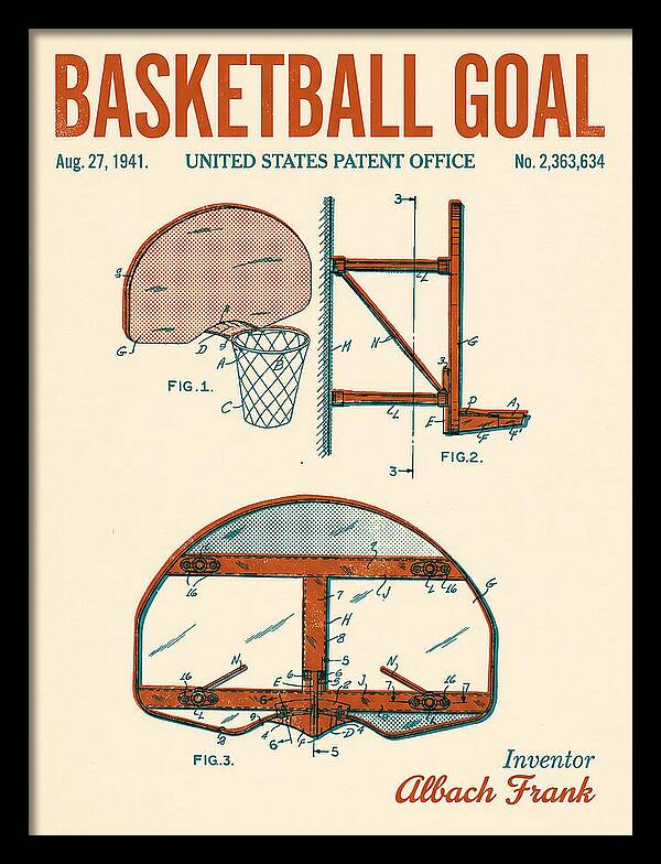 Basketball Goal Retro Patent Us2363634